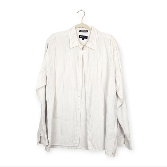 Austin Reed Multicolored Striped Long Sleeve Button Up Shirt - Picture 1 of 8